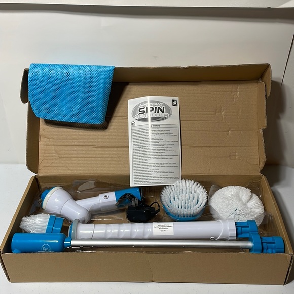 HURRICANE SPIN SCRUBBER Cordless Rechargeable Power Scrubber Brand New - Picture 1 of 4